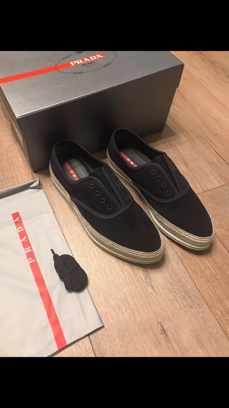 Prada Prada Casual Shoes in Misty Blue Color Size US 10.5 / EU 43-44 - 5 Thumbnail