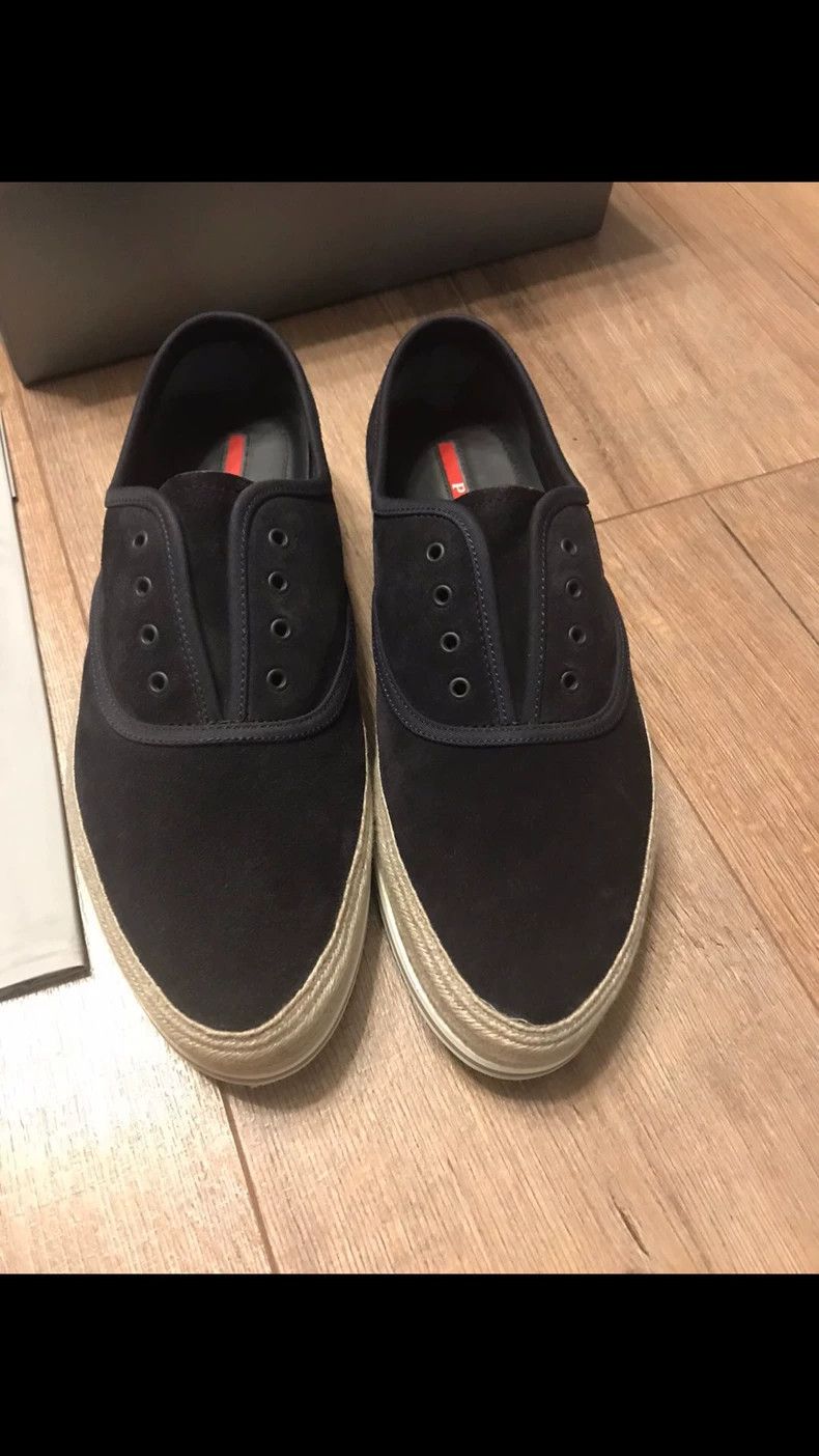 Prada Prada Casual Shoes in Misty Blue Color Size US 10.5 / EU 43-44 - 7 Thumbnail