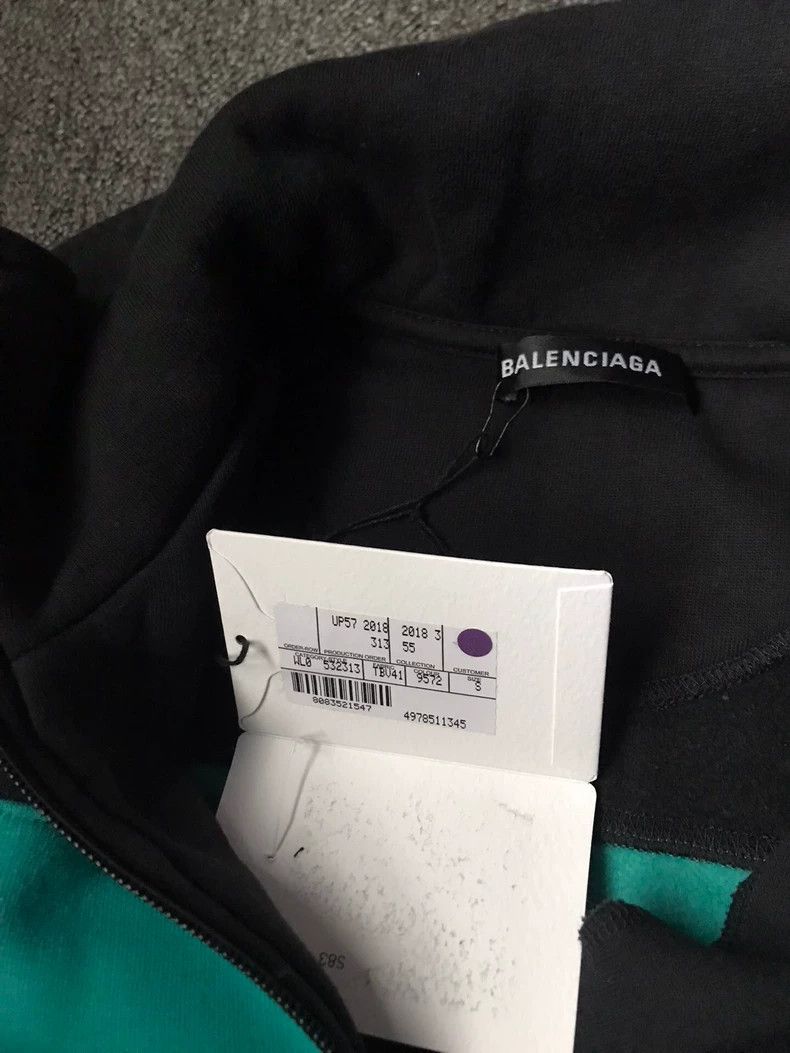 Balenciaga Balenciaga Colorful Half-Zip Sweatshirt Size Small Size US S / EU 44-46 / 1 - 6 Thumbnail