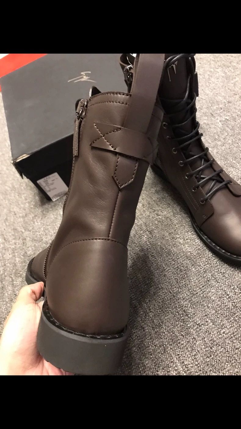Giuseppe Zanotti Brown High-Top Boots by Giuseppe Zanotti Size US 10 / EU 43 - 3 Thumbnail