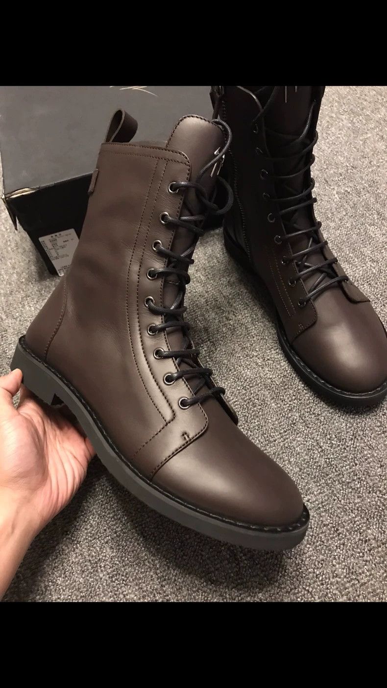 Giuseppe Zanotti Brown High-Top Boots by Giuseppe Zanotti Size US 10 / EU 43 - 2 Thumbnail