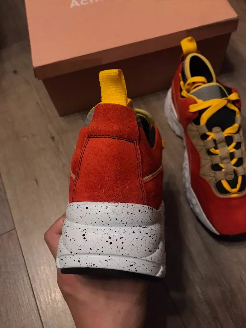 Acne Studios Red Stylish Casual Sneakers for Men Size US 10 / EU 43 - 3 Thumbnail