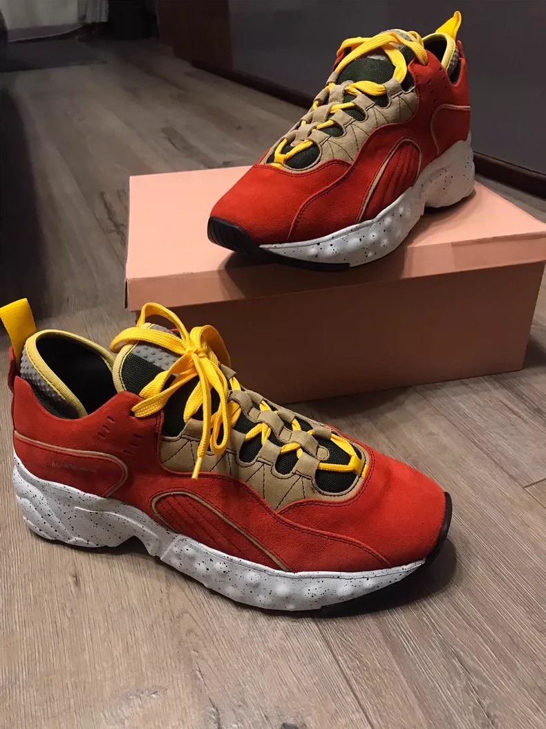 Acne Studios Red Stylish Casual Sneakers for Men Size US 10 / EU 43 - 6 Thumbnail
