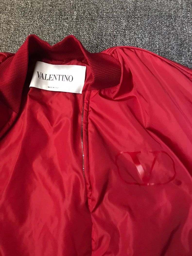 Valentino Valentino Red Cotton Jacket with Waist Design Size US M / EU 48-50 / 2 - 4 Thumbnail