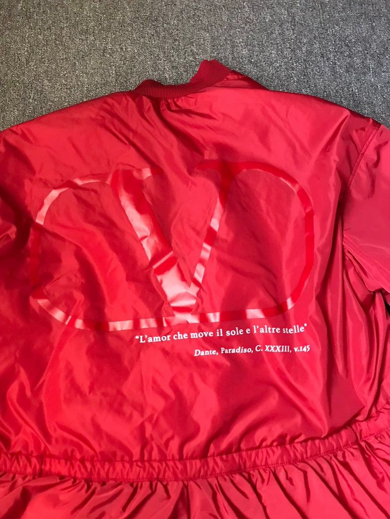 Valentino Valentino Red Cotton Jacket with Waist Design Size US M / EU 48-50 / 2 - 6 Thumbnail