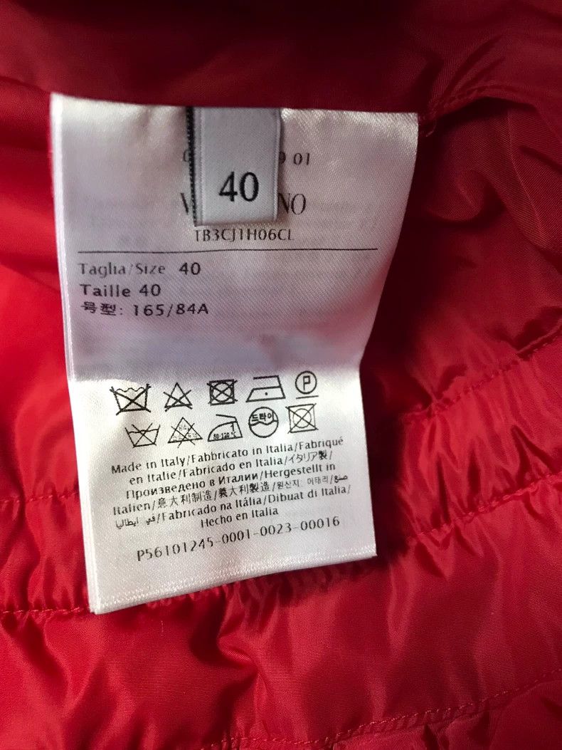 Valentino Valentino Red Cotton Jacket with Waist Design Size US M / EU 48-50 / 2 - 7 Thumbnail