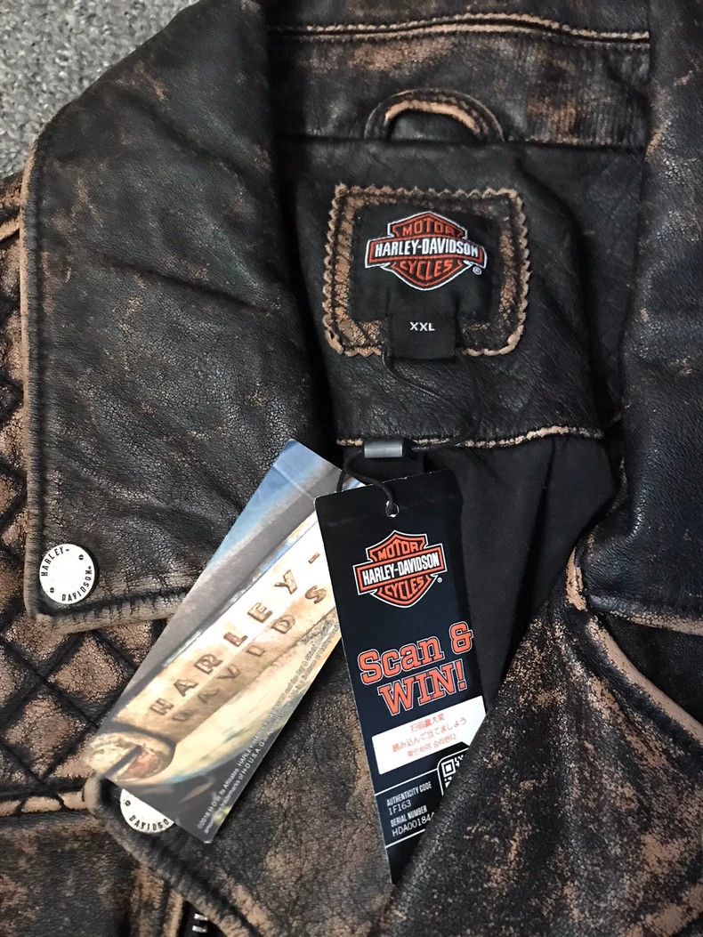 Schott Harley-Davidson Leather Jacket in XXL Size Size US XXL / EU 58 / 5 - 3 Thumbnail