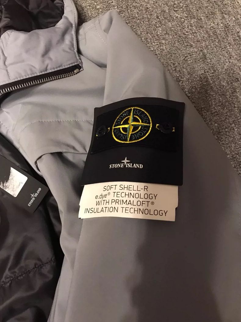 Stone Island Stone Island Light Gray Hooded Jacket XXL Size US XXL / EU 58 / 5 - 5 Thumbnail
