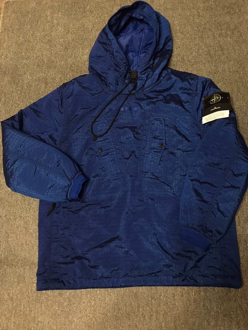 Stone Island STONE ISLAND Blue Quilted Cotton Pullover Jacket Size US XL / EU 56 / 4 - 3 Thumbnail