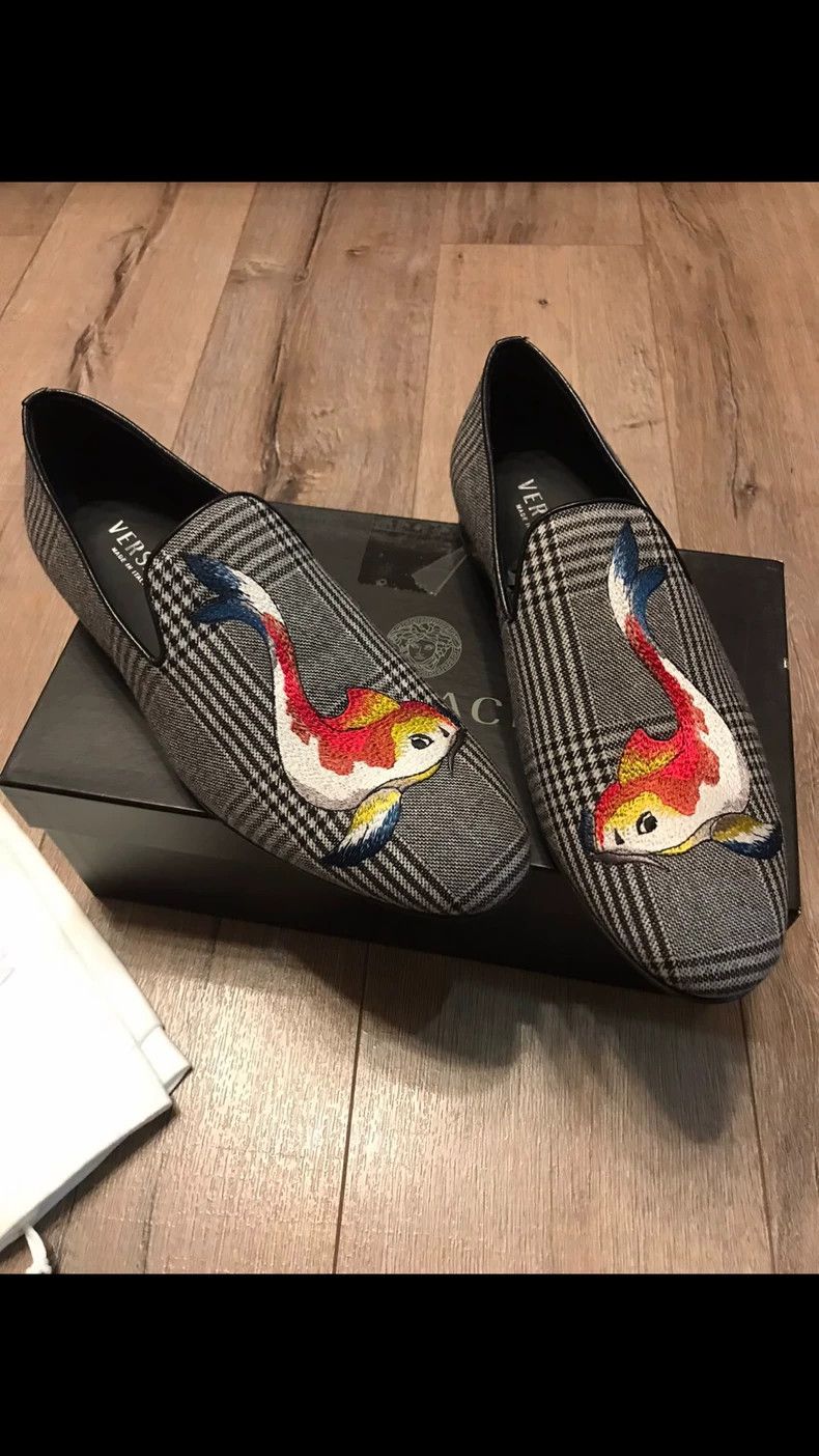 Versace Versace Casual Shoes with Koi Embroidery Size US 9 / EU 42 - 6 Thumbnail