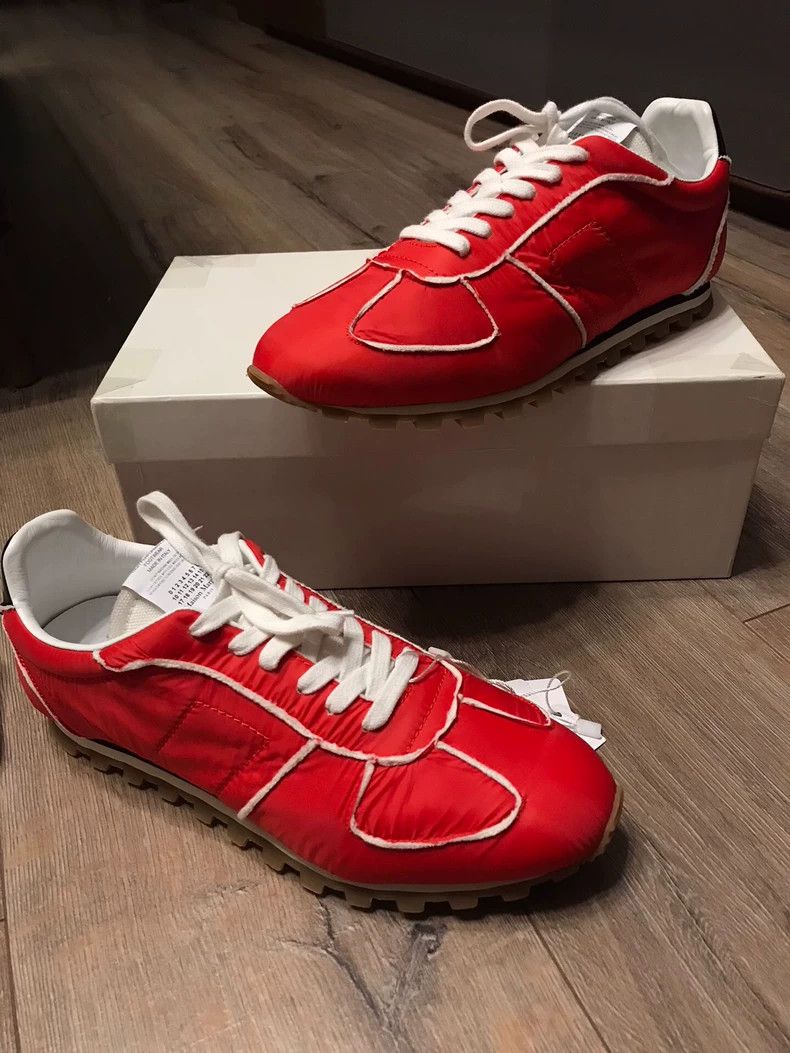 Maison Margiela Maison Margiela Casual Sneakers in Red Color Size US 10 / EU 43 - 6 Thumbnail