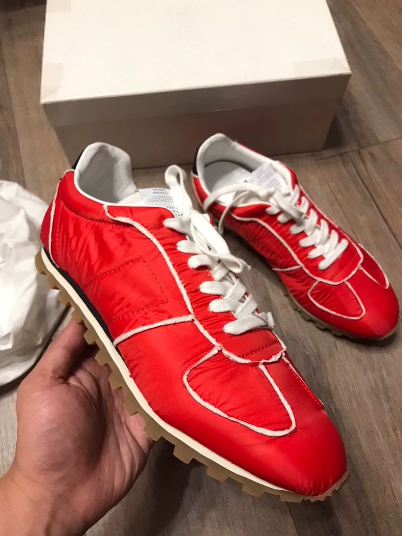 Maison Margiela Maison Margiela Casual Sneakers in Red Color Size US 10 / EU 43 - 2 Thumbnail