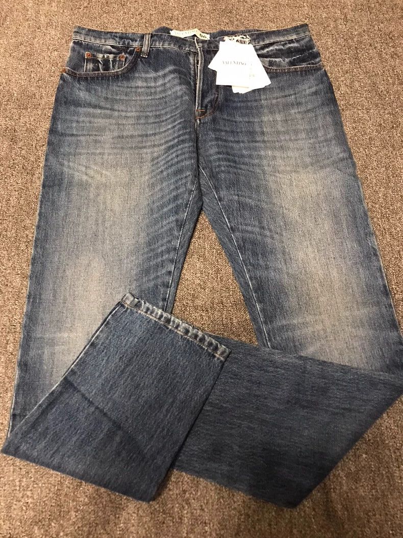 Valentino Valentino Water-washed Straight Denim Pants Size US 32 / EU 48 - 3 Thumbnail