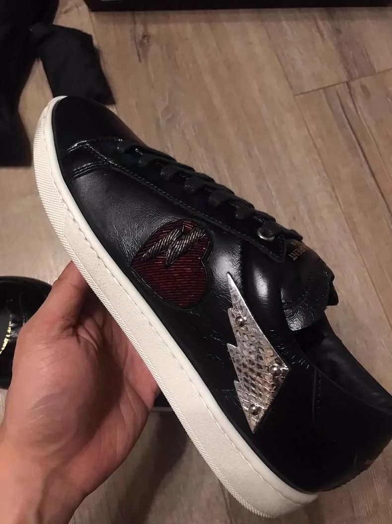 Saint Laurent Paris Saint Laurent Black Casual Leather Sneakers Size US 10 / EU 43 - 5 Thumbnail