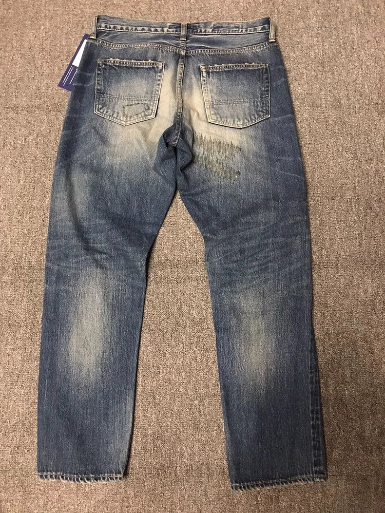 Kapital Fdmtl Denim Pants with Distressed Details Size US 32 / EU 48 - 2 Thumbnail