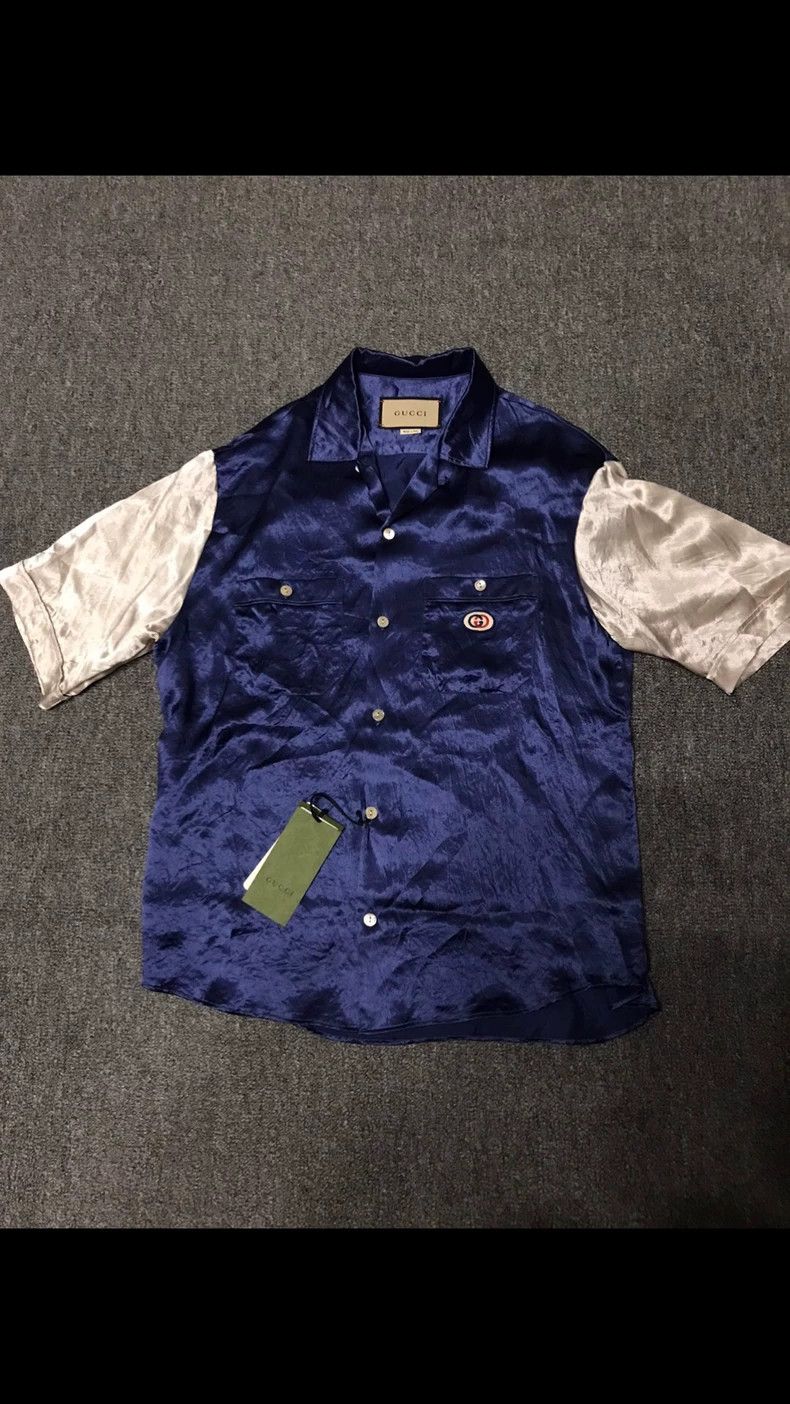 Gucci Gucci Short Sleeve Shirt with Embroidery Size US M / EU 48-50 / 2 - 3 Thumbnail
