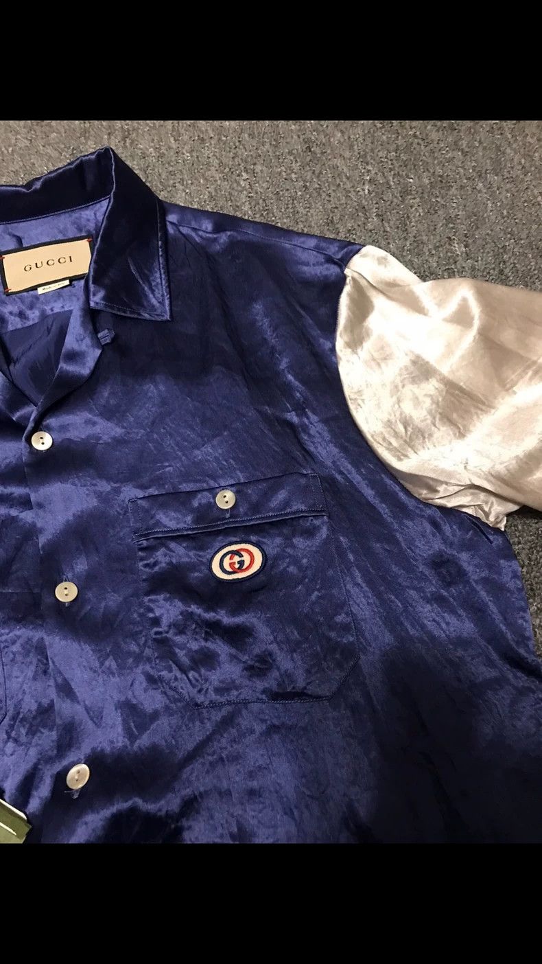 Gucci Gucci Short Sleeve Shirt with Embroidery Size US M / EU 48-50 / 2 - 6 Thumbnail