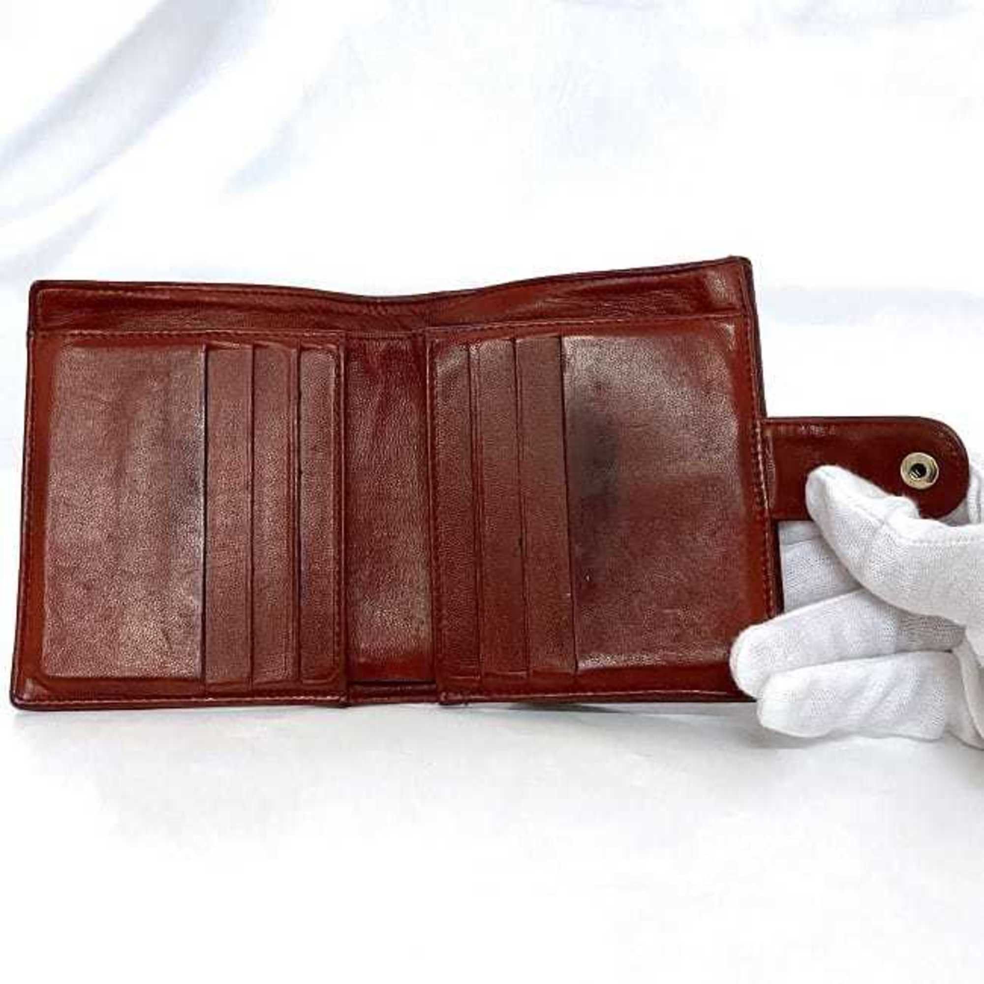 Chanel Chanel Bi-fold Wallet ec-22876 Red Coco Mark A13496 Compact Caviar Skin Leather 7003559 CHANEL 7th Series Folding Flap Women's Engraved Grained Calfskin Size ONE SIZE - 4 Thumbnail