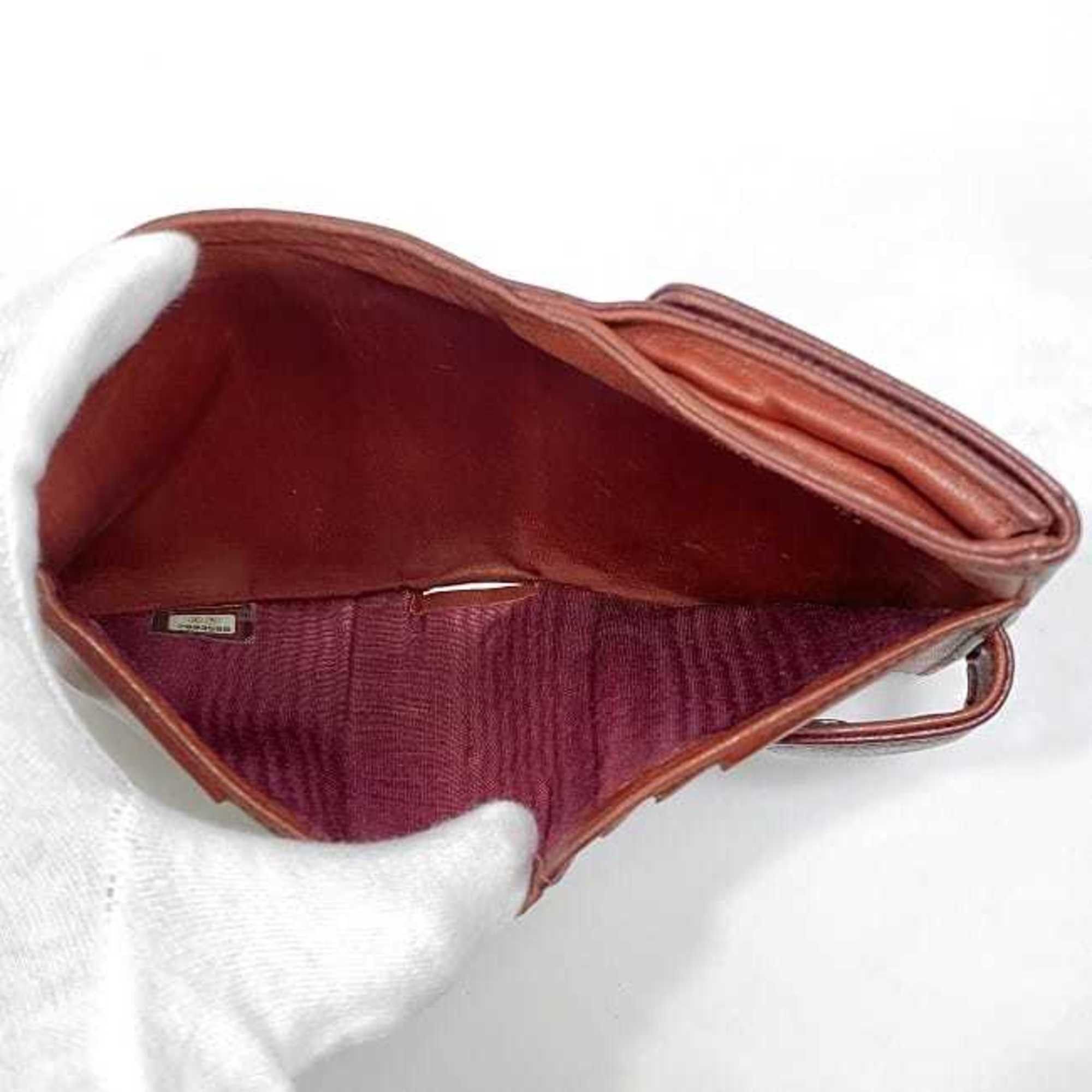 Chanel Chanel Bi-fold Wallet ec-22876 Red Coco Mark A13496 Compact Caviar Skin Leather 7003559 CHANEL 7th Series Folding Flap Women's Engraved Grained Calfskin Size ONE SIZE - 5 Thumbnail
