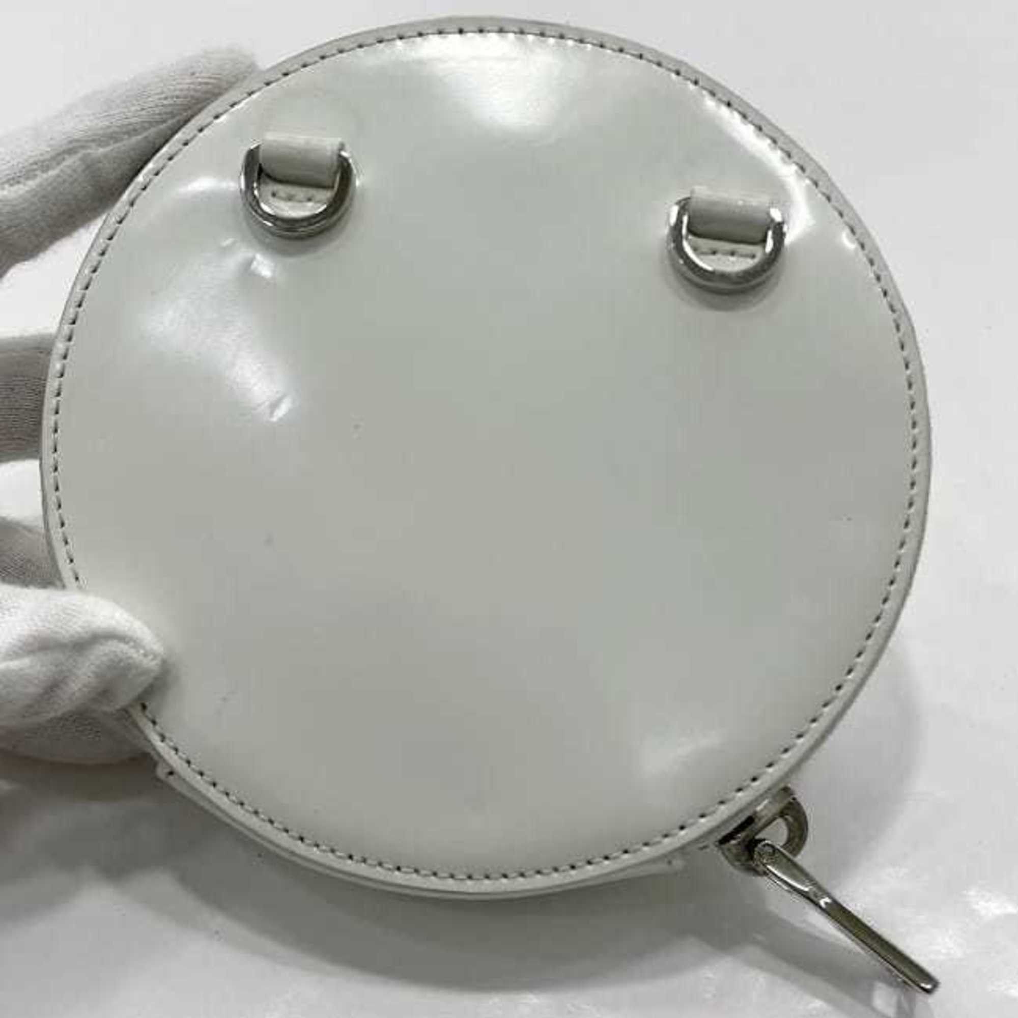Prada Prada Chain Shoulder Bag f-22966 White 1NA003 Leather 85 PRADA Triangle Plate Pochette Crossbody Metal Fittings Size ONE SIZE - 10 Thumbnail