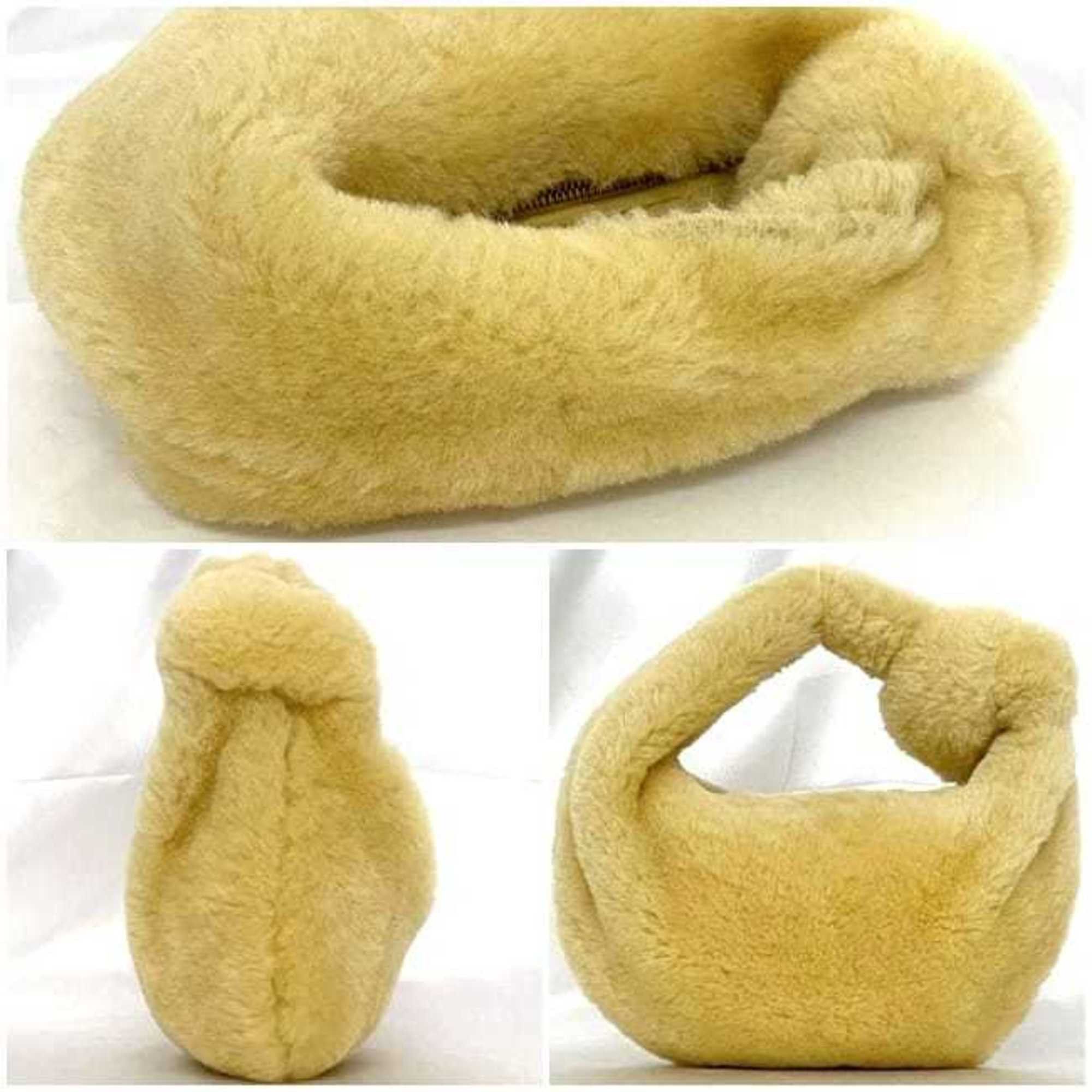 Bottega Veneta Bottega Veneta Handbag Mini Jodie f-22989 Yellow Beige 680697V1C209321 Mouton B09683256W BOTTEGA VENETA Bag Twisted Fur Women's Size ONE SIZE - 3 Thumbnail