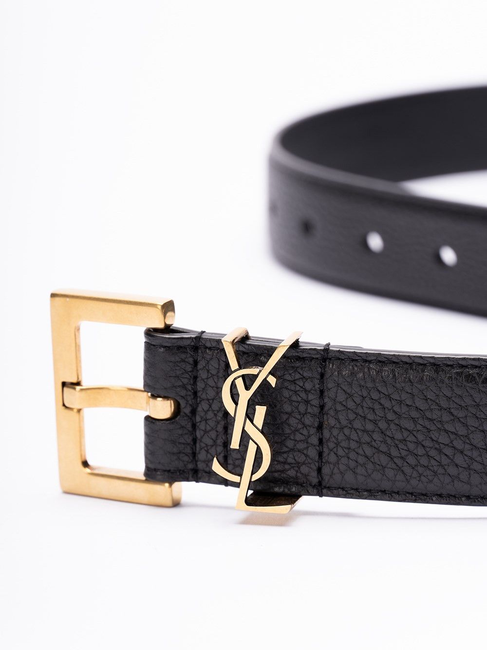 Saint Laurent Paris `Cassandre` Belt With Square Buckle Size ONE SIZE - 2 Thumbnail