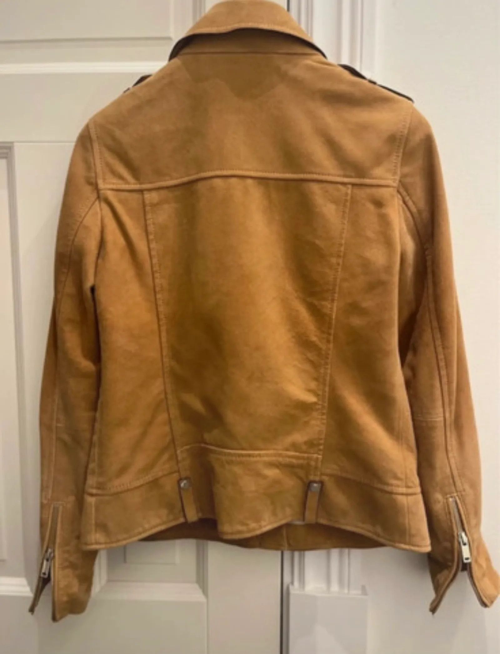 Massimo Dutti Massimo Dutti Leather Jacket Size S / US 4 / IT 40 - 3 Thumbnail