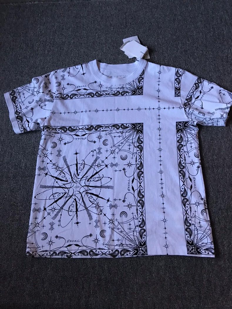 Sacai Sacai Short Sleeve T-Shirt with Unique Design Size US S / EU 44-46 / 1 - 3 Thumbnail