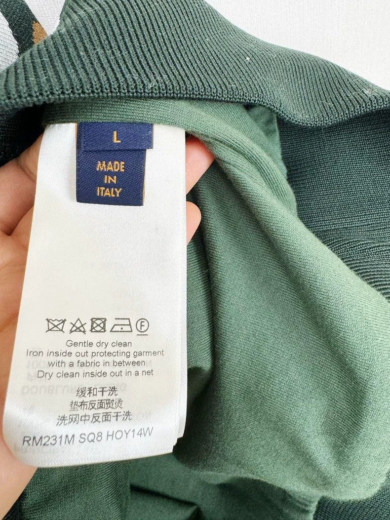 Louis Vuitton Louis Vuitton Green Patterned Zip-Up Jacket Size US L / EU 52-54 / 3 - 4 Thumbnail