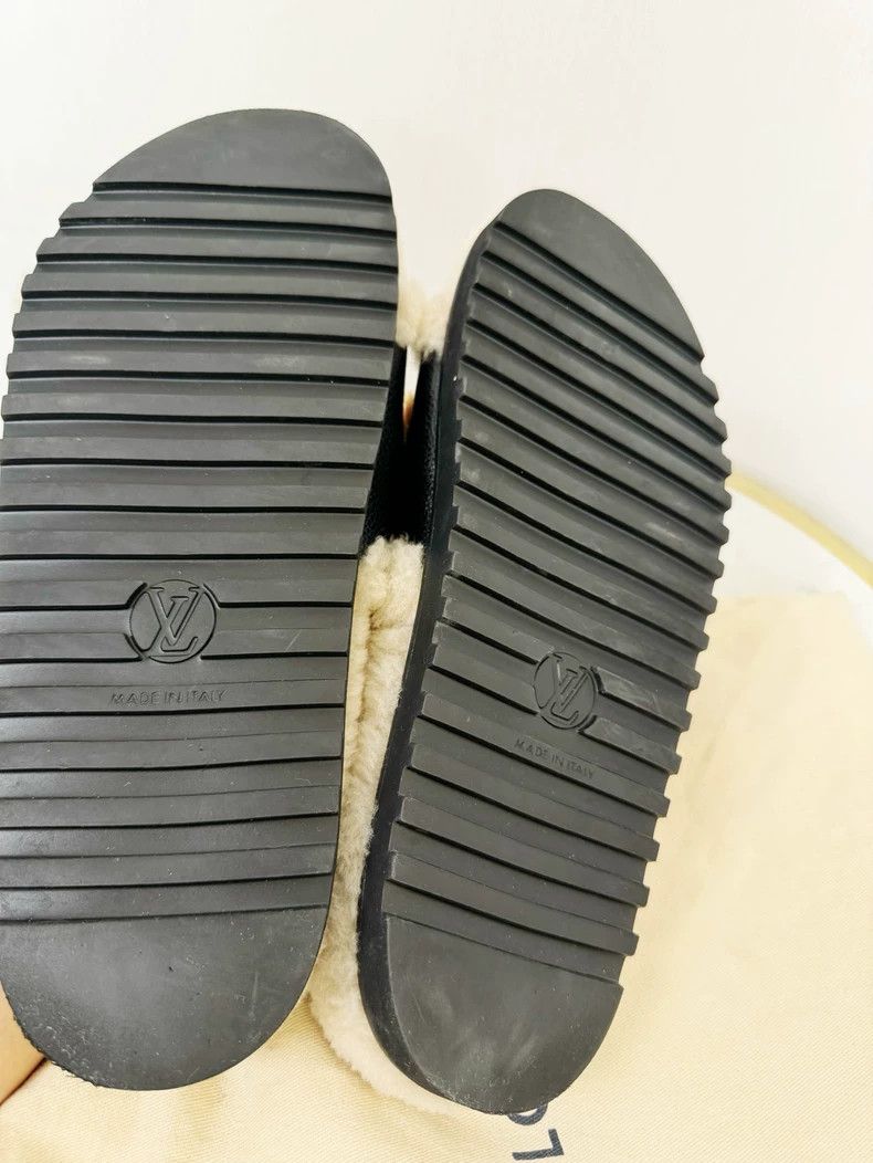 Louis Vuitton Louis Vuitton Black and Beige Slippers Size US 9 / EU 42 - 5 Thumbnail