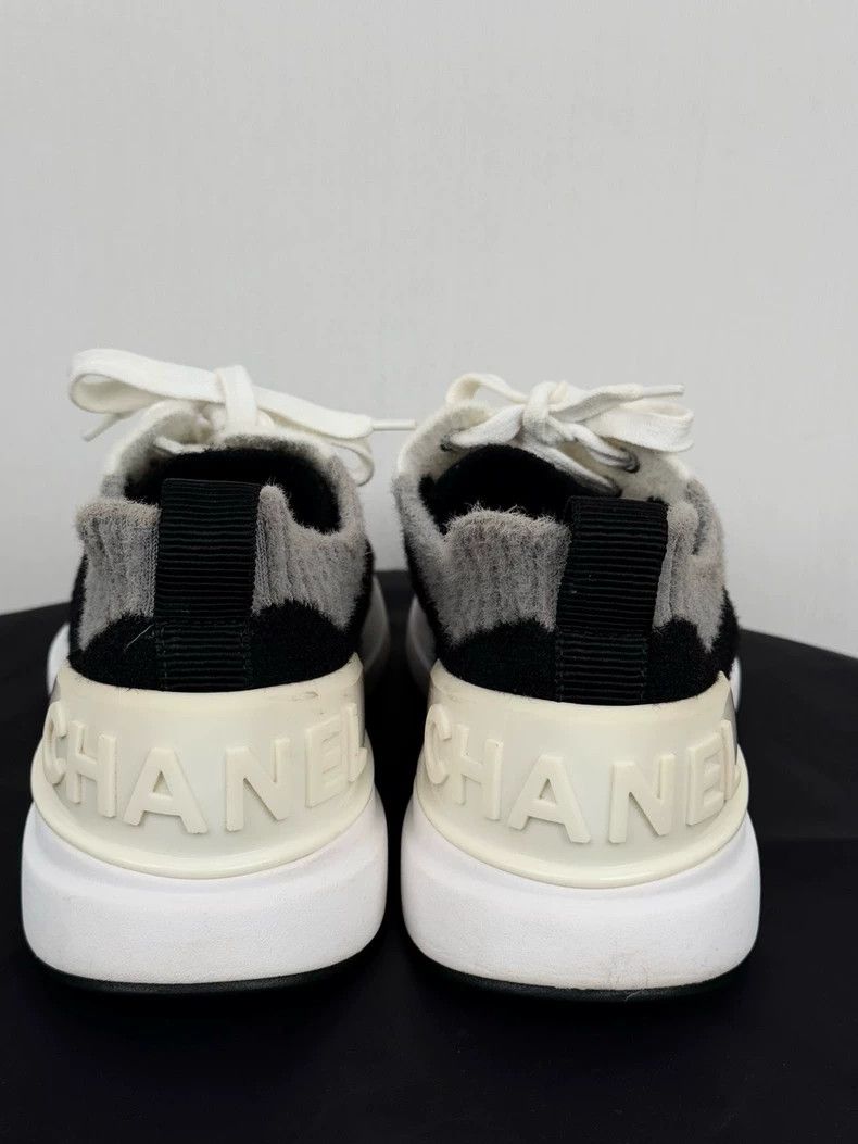 Chanel Chanel Sneakers Size 38.5 Black and White Size US 7.5 / EU 40-41 - 6 Thumbnail