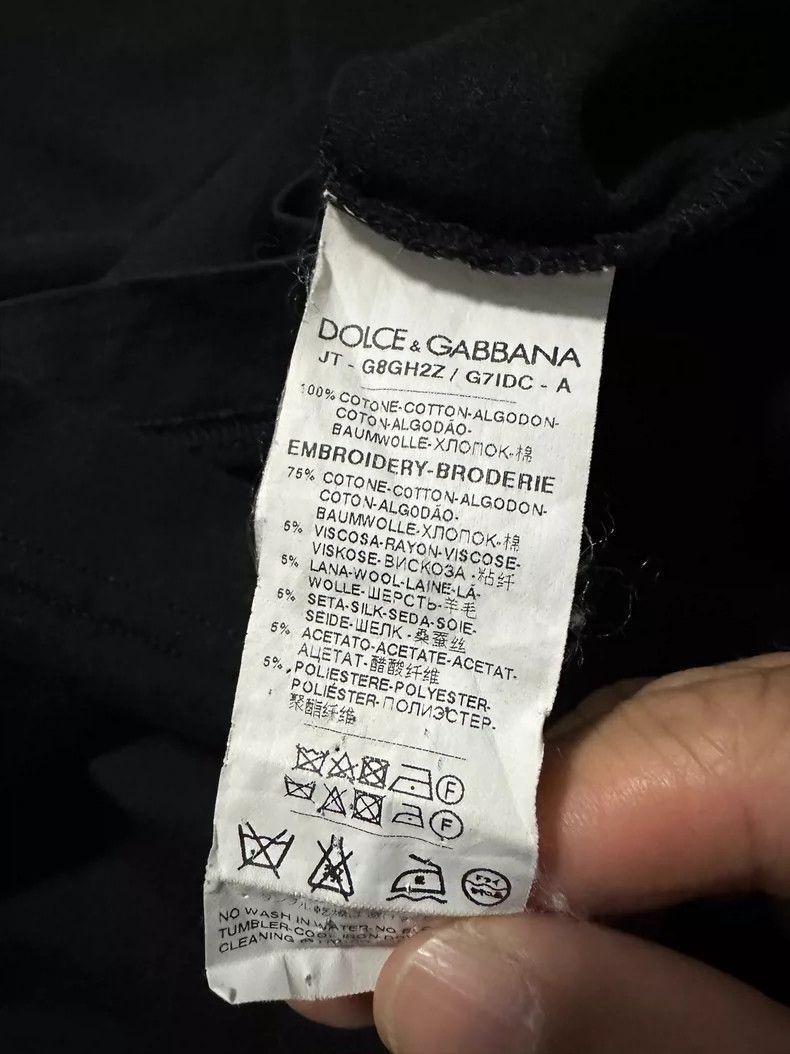 Dolce & Gabbana Dolce&Gabbana Black Short Sleeve T-Shirt Size US M / EU 48-50 / 2 - 7 Thumbnail