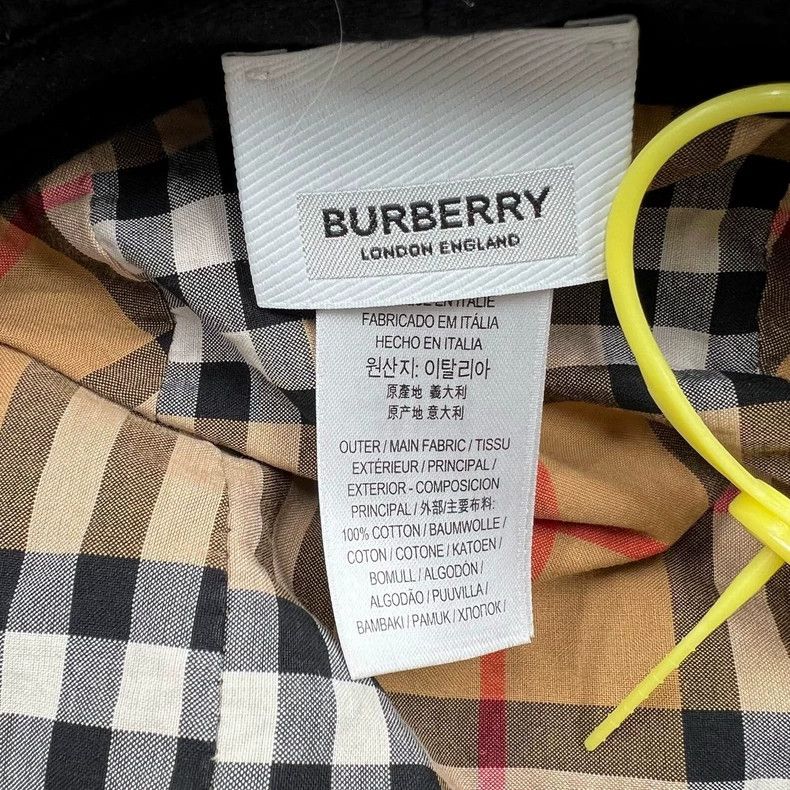 Burberry Burberry Black Logo Fisherman Hat Size ONE SIZE - 6 Thumbnail