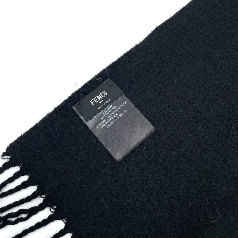 Fendi Fendi Monogram Wool Scarf 30x180cm Size ONE SIZE - 5 Thumbnail