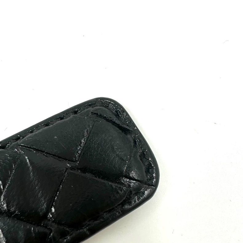 Bottega Veneta Bottega Veneta Black Woven Leather Belt Size ONE SIZE - 9 Thumbnail