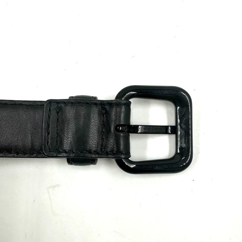 Bottega Veneta Bottega Veneta Black Woven Leather Belt Size ONE SIZE - 5 Thumbnail