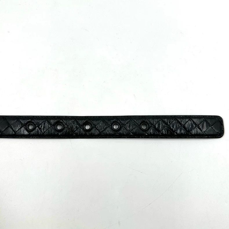 Bottega Veneta Bottega Veneta Black Woven Leather Belt Size ONE SIZE - 8 Thumbnail