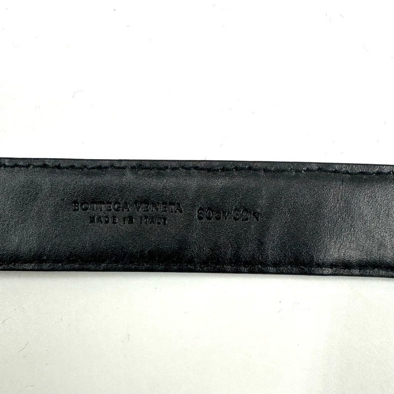 Bottega Veneta Bottega Veneta Black Woven Leather Belt Size ONE SIZE - 6 Thumbnail