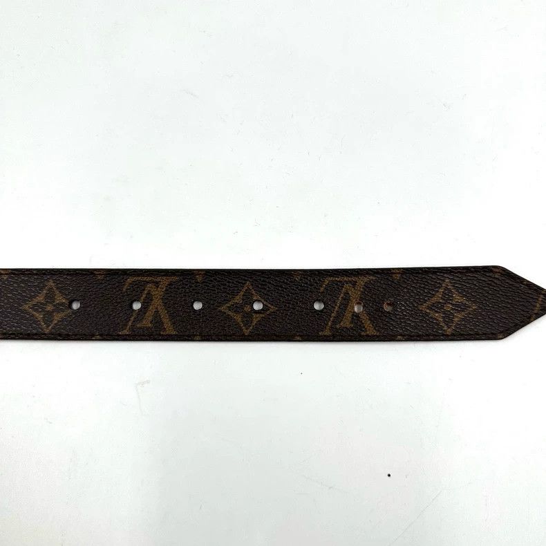 Louis Vuitton Louis Vuitton Brown Monogram Gold Buckle Belt Size ONE SIZE - 4 Thumbnail
