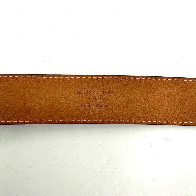 Louis Vuitton Louis Vuitton Brown Monogram Gold Buckle Belt Size ONE SIZE - 7 Thumbnail