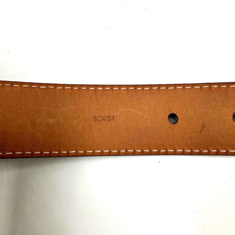 Louis Vuitton Louis Vuitton Brown Monogram Gold Buckle Belt Size ONE SIZE - 8 Thumbnail