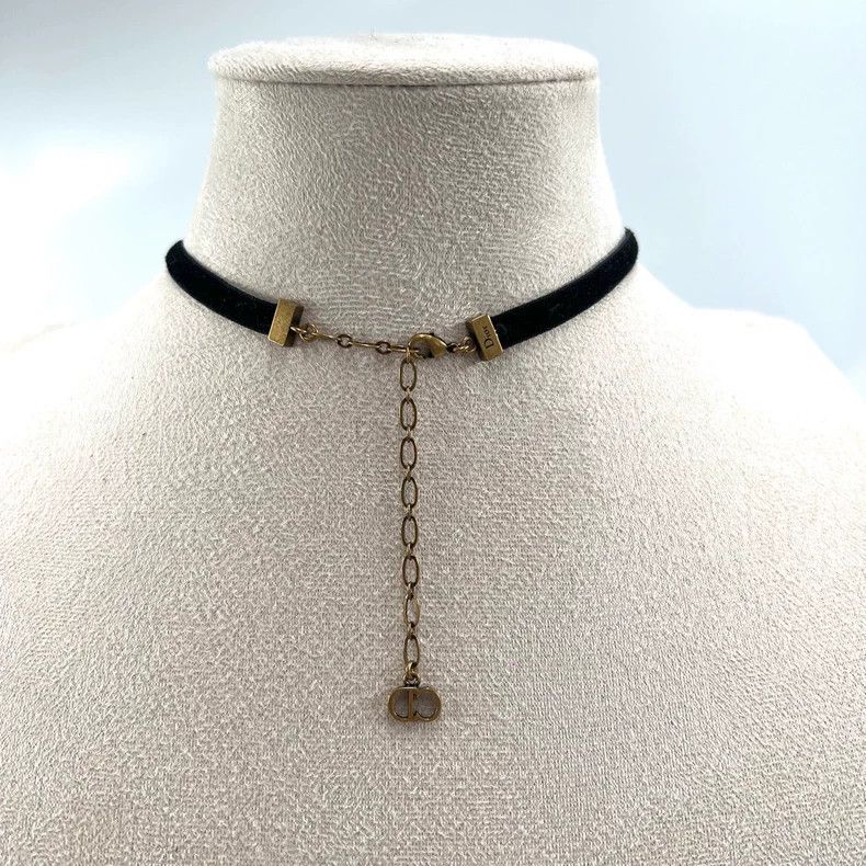 Dior Dior Black Velvet Choker Necklace Size ONE SIZE - 4 Thumbnail