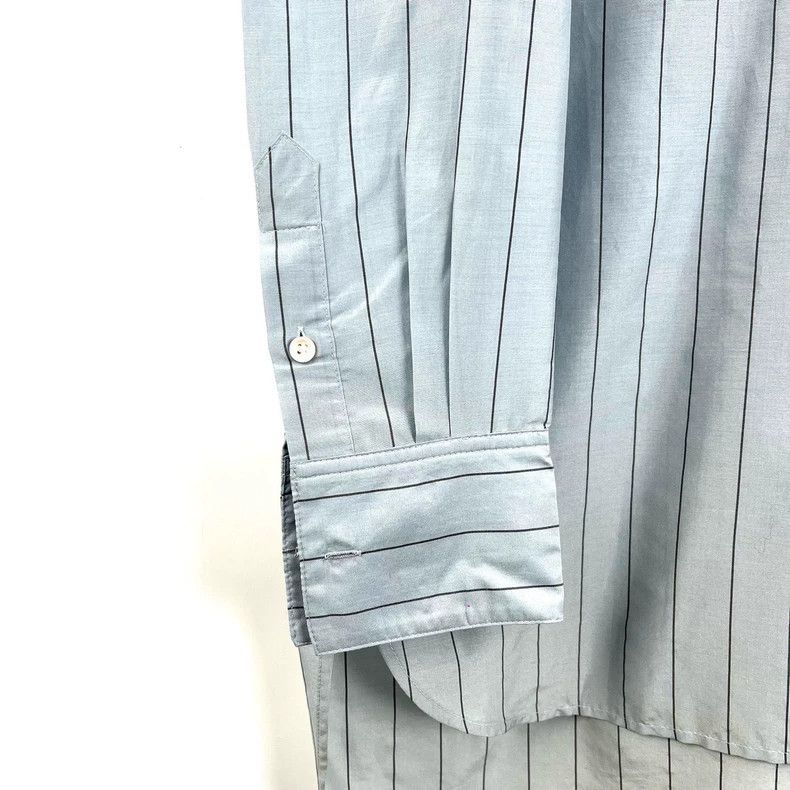 Celine Celine Long Sleeve Striped Shirt in Blue Size US S / EU 44-46 / 1 - 4 Thumbnail