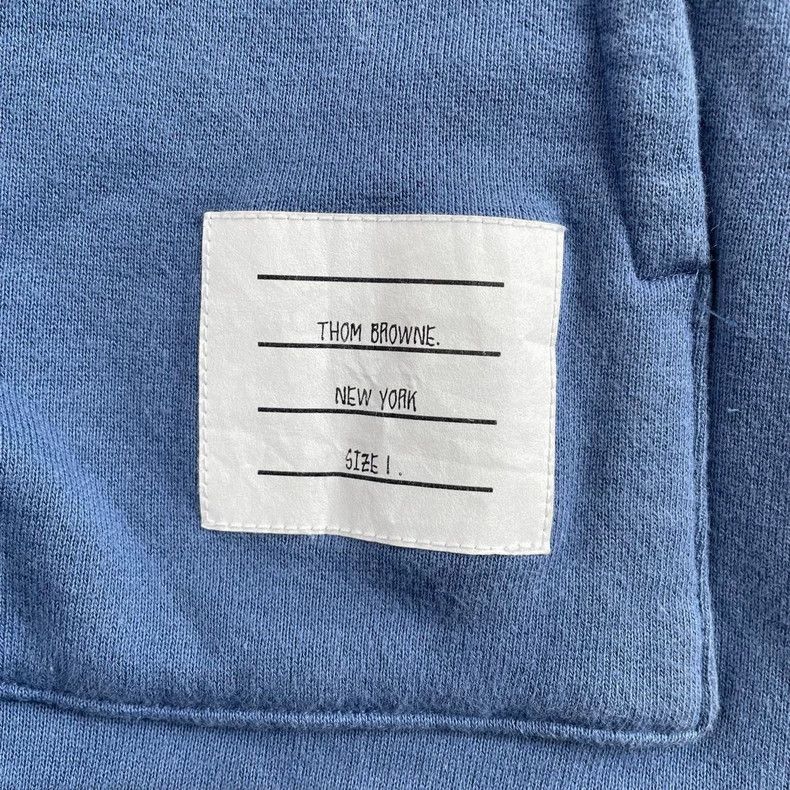 Thom Browne Thom Browne Blue Striped Hoodie Jacket Size US XS / EU 42 / 0 - 2 Thumbnail