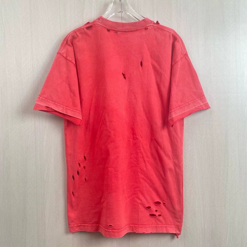 Balenciaga Balenciaga Distressed Red T-Shirt Size US XS / EU 42 / 0 - 2 Thumbnail