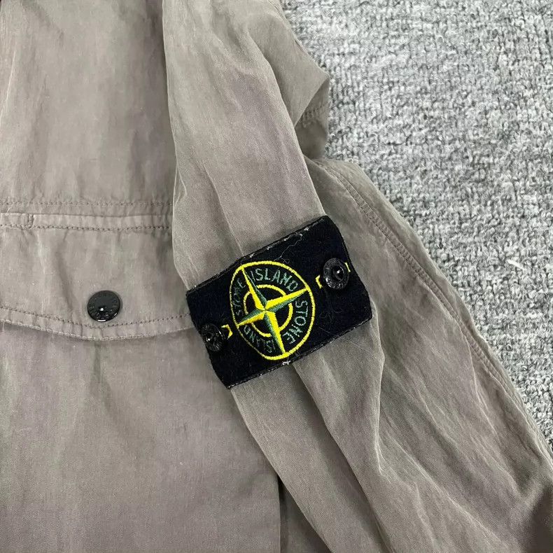 Stone Island Stone Island Brown Shirt Jacket with Pockets Size US XL / EU 56 / 4 - 5 Thumbnail