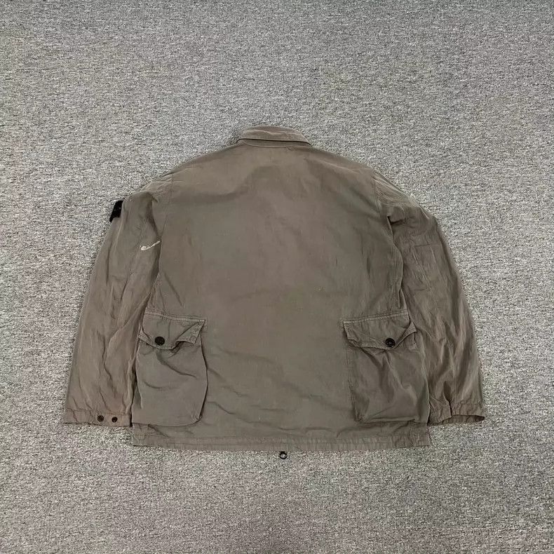 Stone Island Stone Island Brown Shirt Jacket with Pockets Size US XL / EU 56 / 4 - 2 Thumbnail