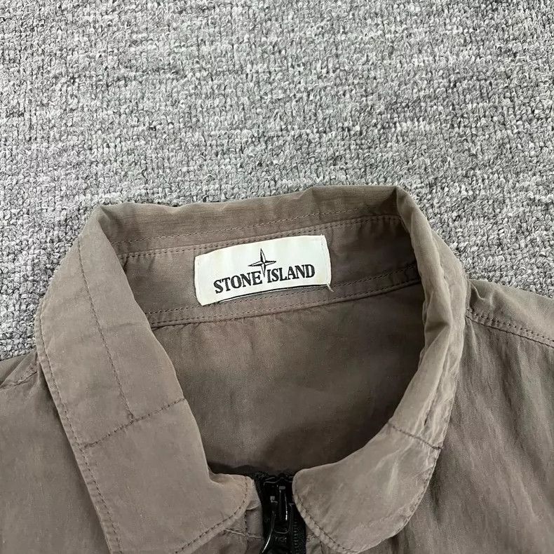 Stone Island Stone Island Brown Shirt Jacket with Pockets Size US XL / EU 56 / 4 - 6 Thumbnail