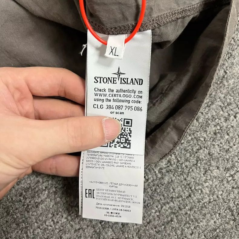 Stone Island Stone Island Brown Shirt Jacket with Pockets Size US XL / EU 56 / 4 - 7 Thumbnail