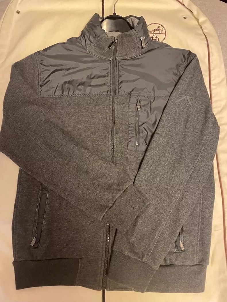 Ermenegildo Zegna Zegna Sport Gray Jacket with Hidden Hood Size US L / EU 52-54 / 3 - 6 Thumbnail